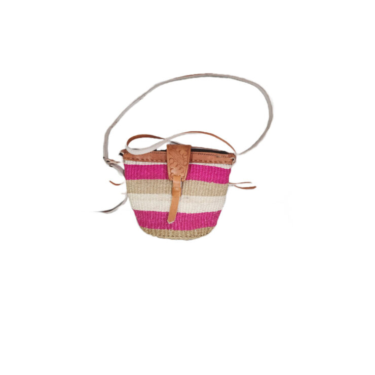 African Sisal Woven Crossbody Bag for Women