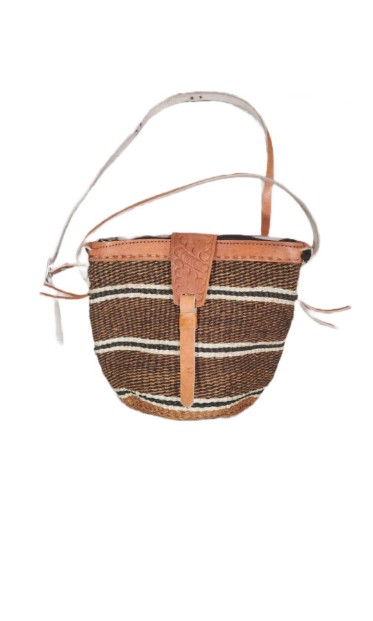 African Sisal Woven Crossbody Bag for Women
