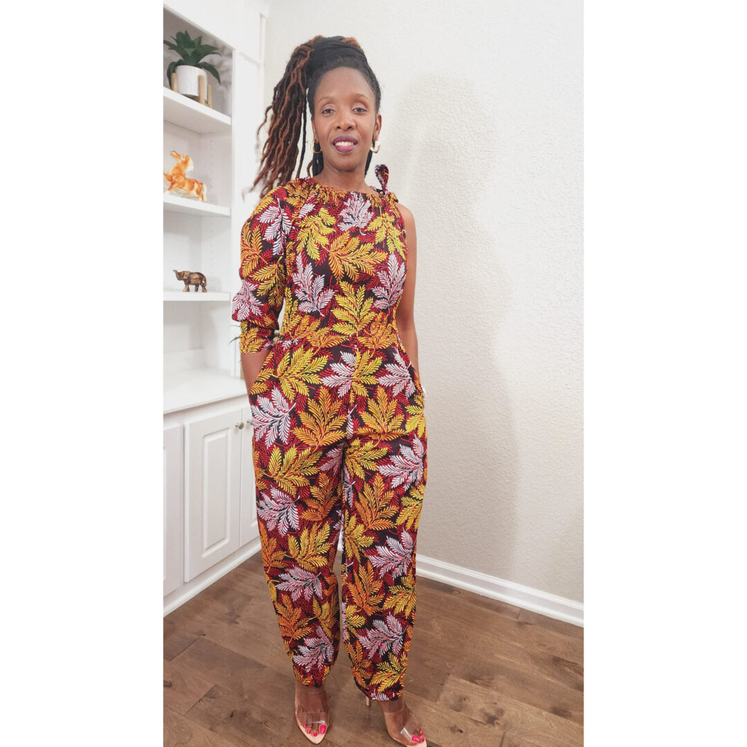 Women African Print Jumpsuit