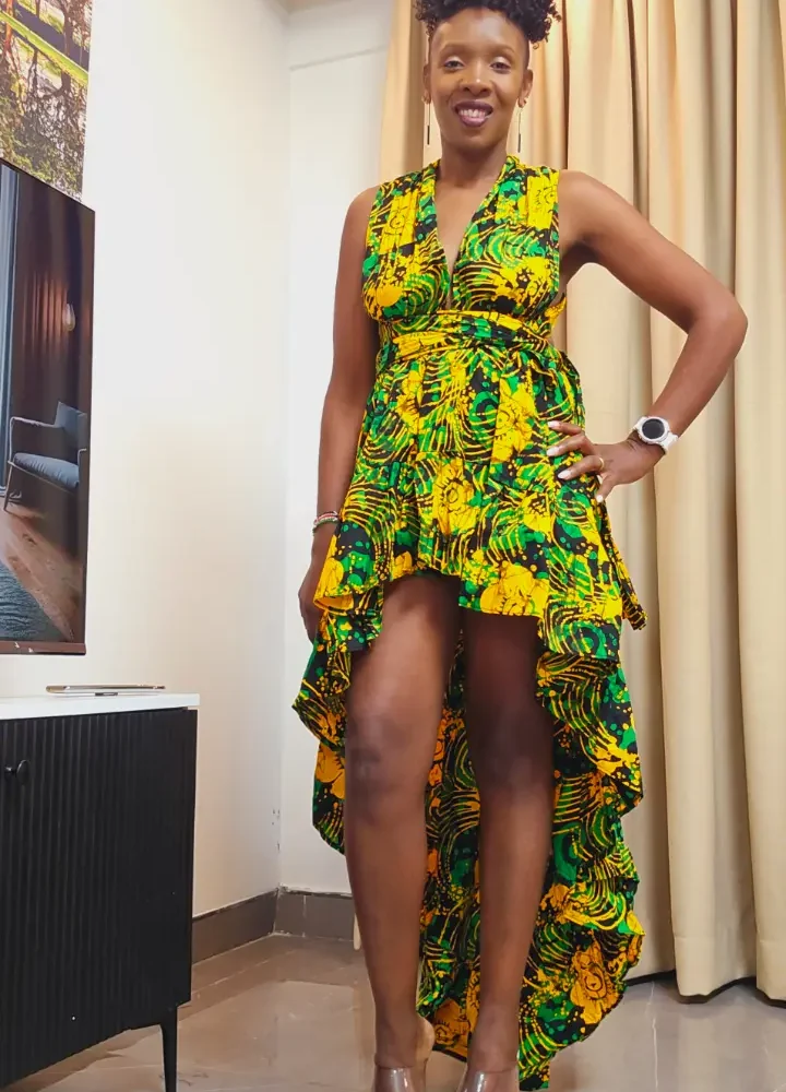 African Print/ Ankara High Low Dress