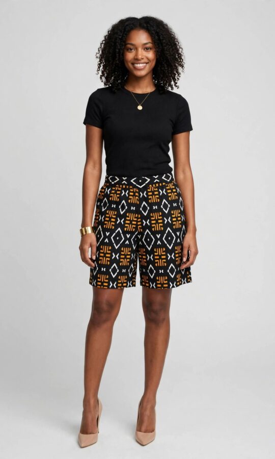 African Print / Ankara Elastic Waist Band Shorts