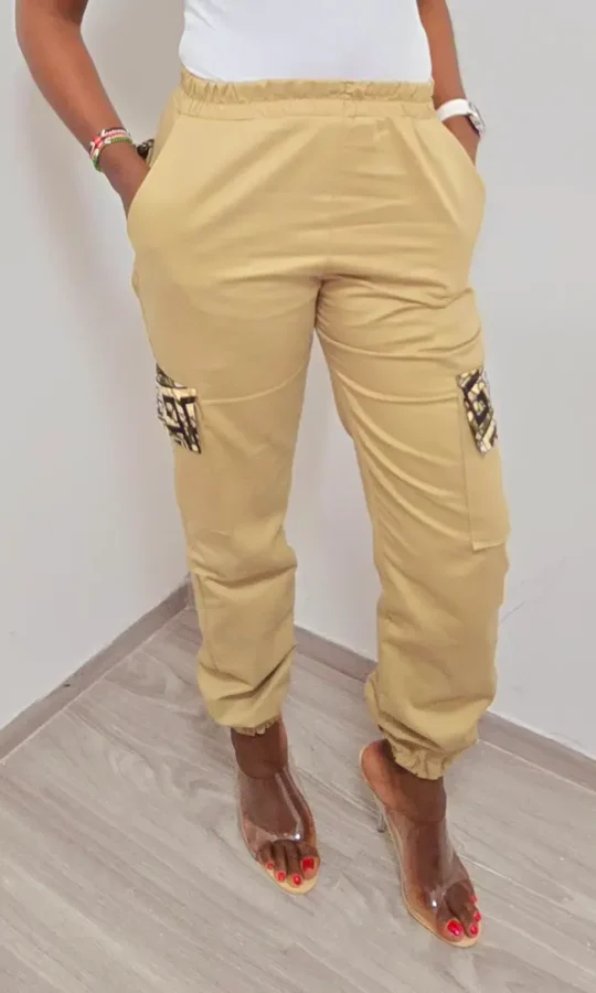 African Khaki Cargo Pants