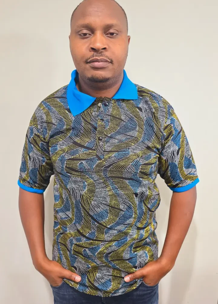 African Print Polo Tshirt