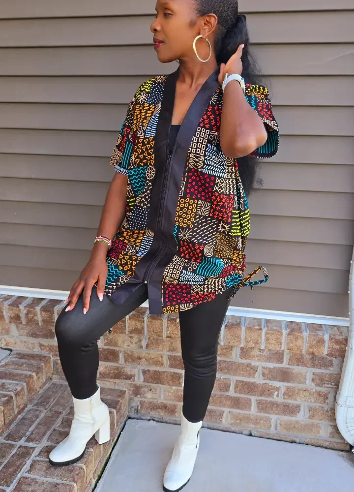 African Print Shirt Dress/Top