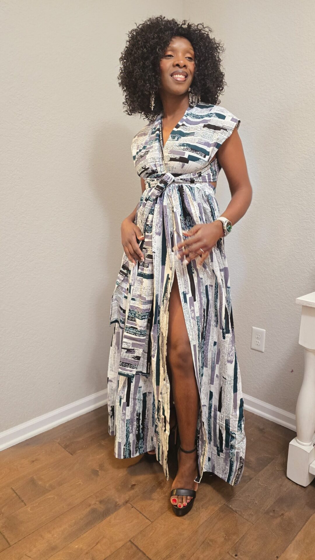 African Print Maxi Dress