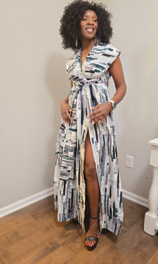 African Print Maxi Dress