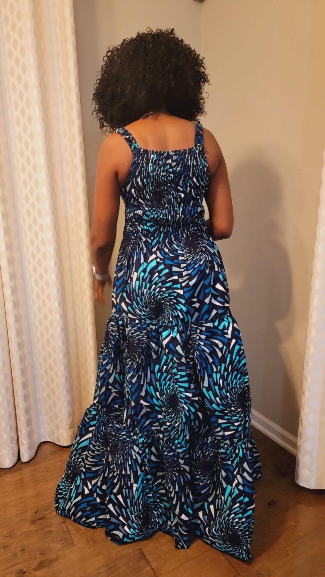 Women African Print Maxi Dress - Image 5