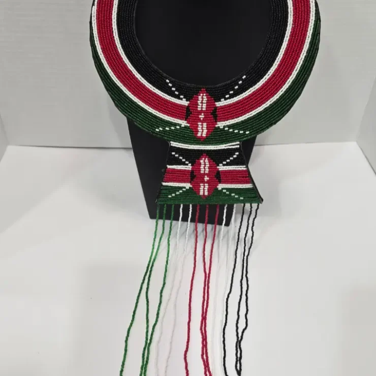 African Maasai Beaded Tribal Necklace