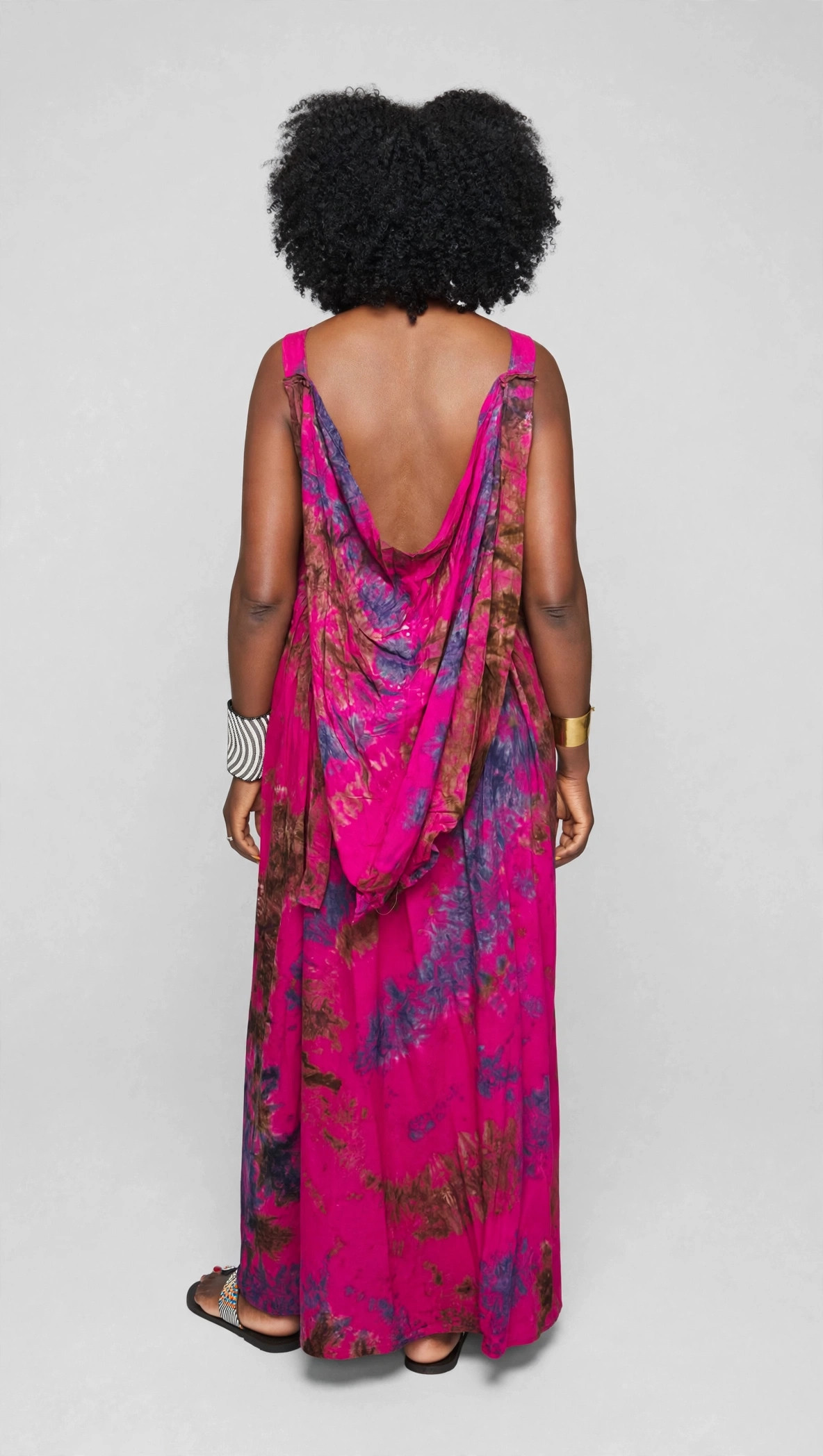 Hooded Tie-Dye Dera Maxi Dress - Image 2