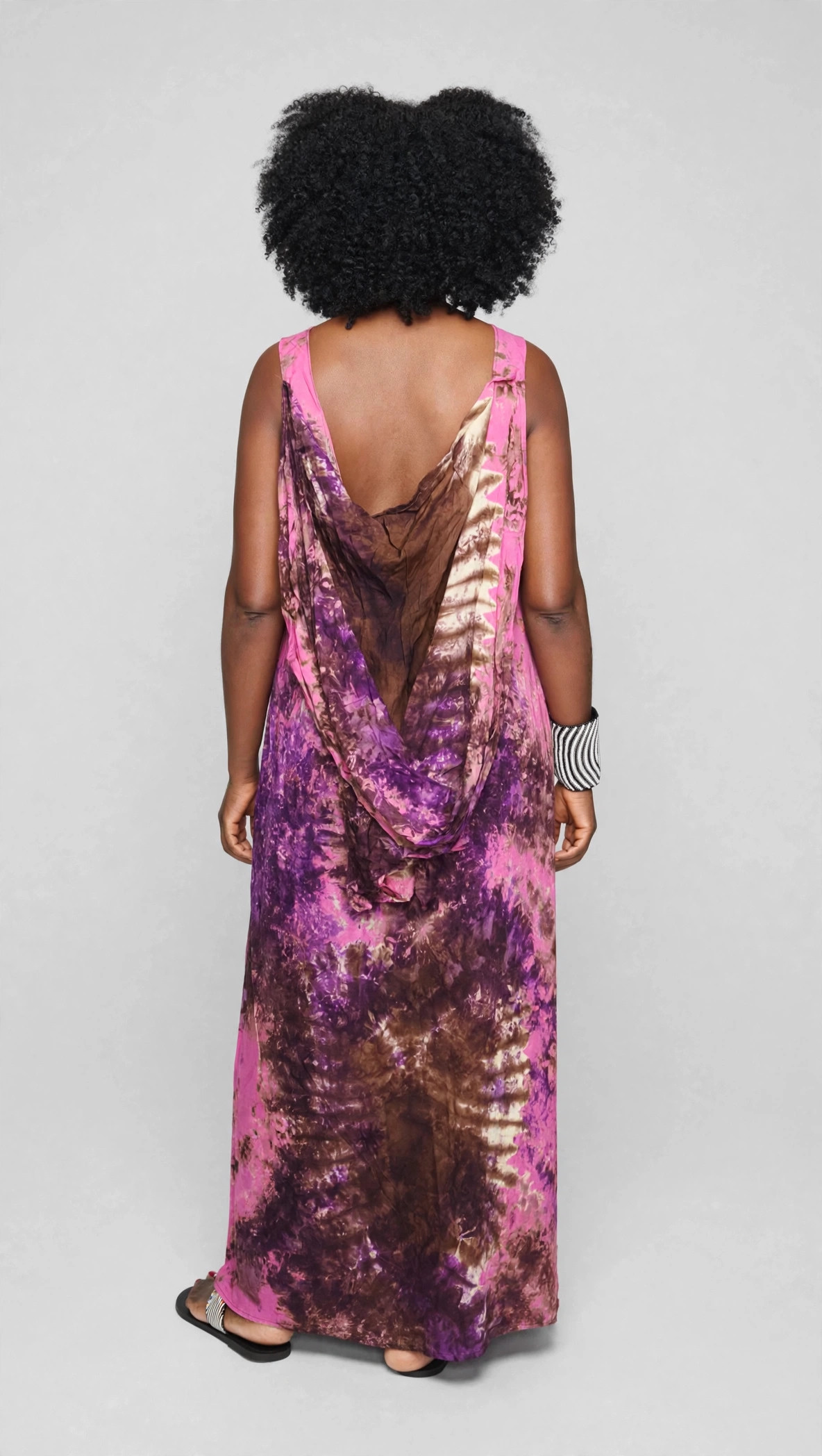 Hooded Tie-Dye Dera Maxi Dress - Image 4