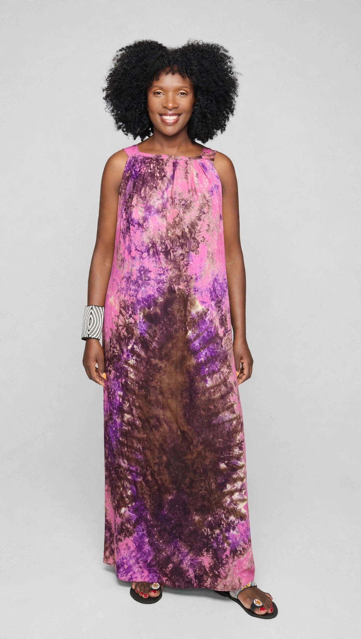 Hooded Tie-Dye Dera Maxi Dress - Image 3