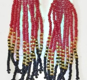 Maasai Beaded Fringe Earrings