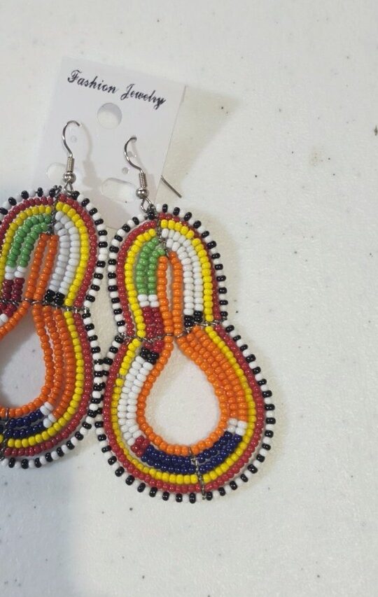 Maasai Beaded Infinity Earrings