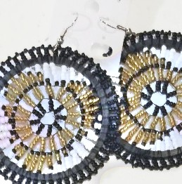 Maasai Large Medallion Earrings
